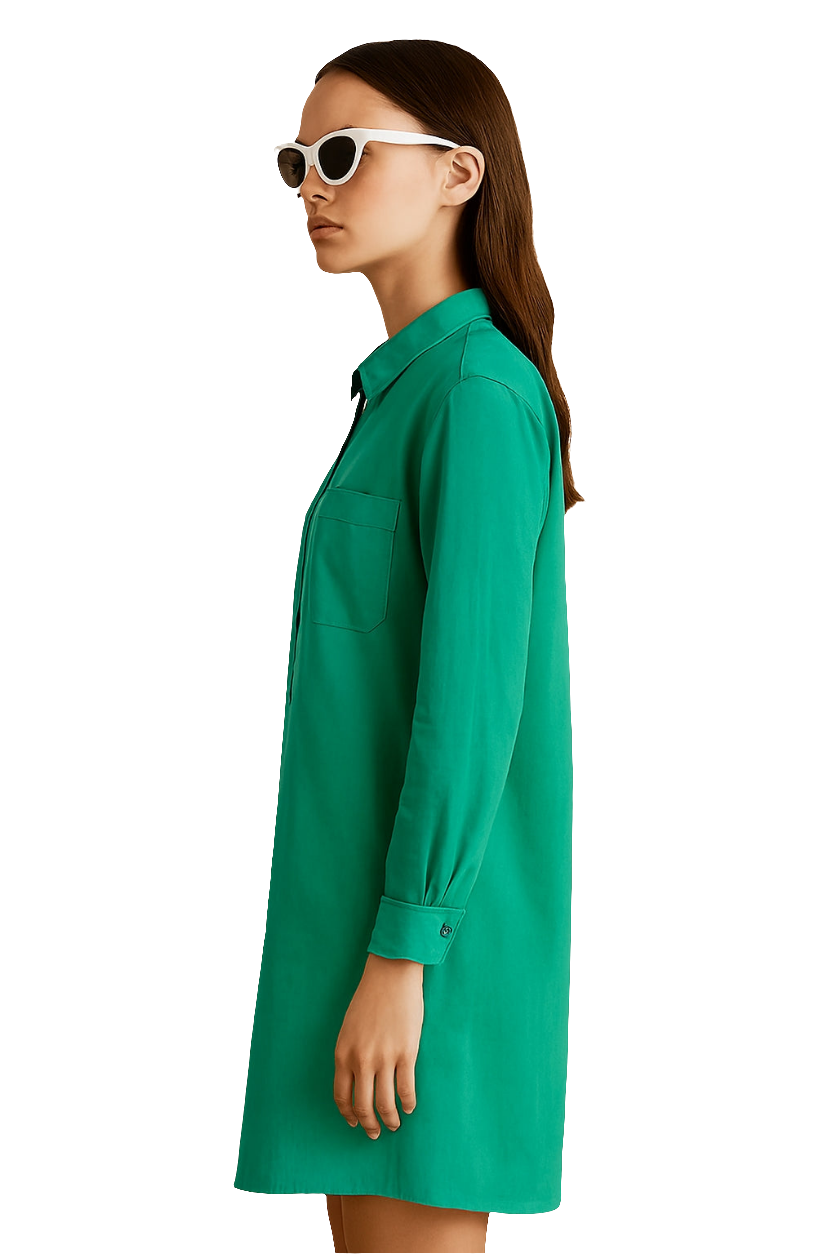 Shirt Dress with Front Buttons