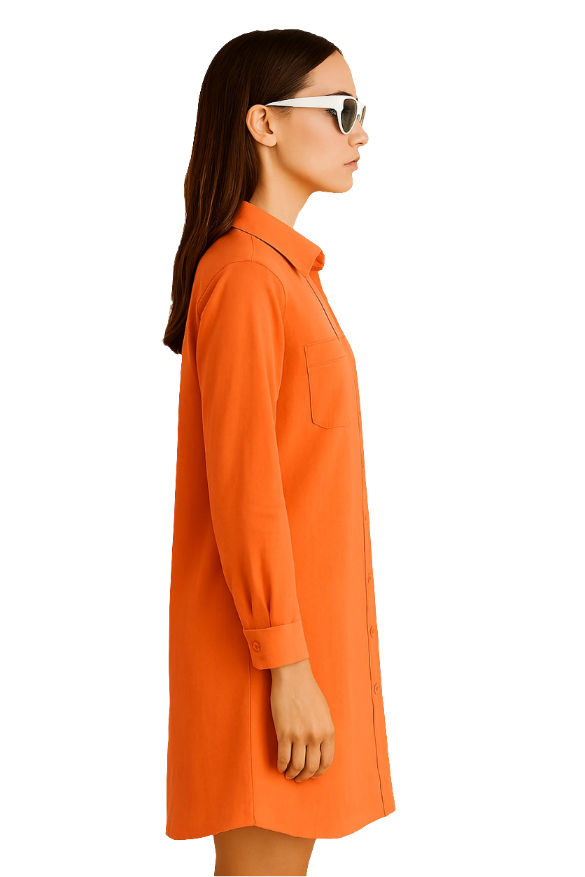 Shirt Dress with Front Buttons