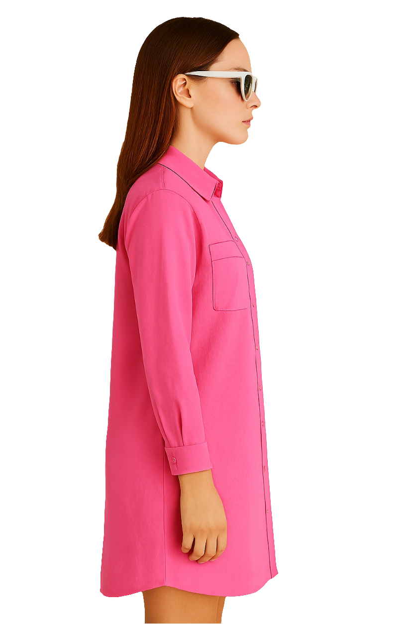 Shirt Dress with Front Buttons
