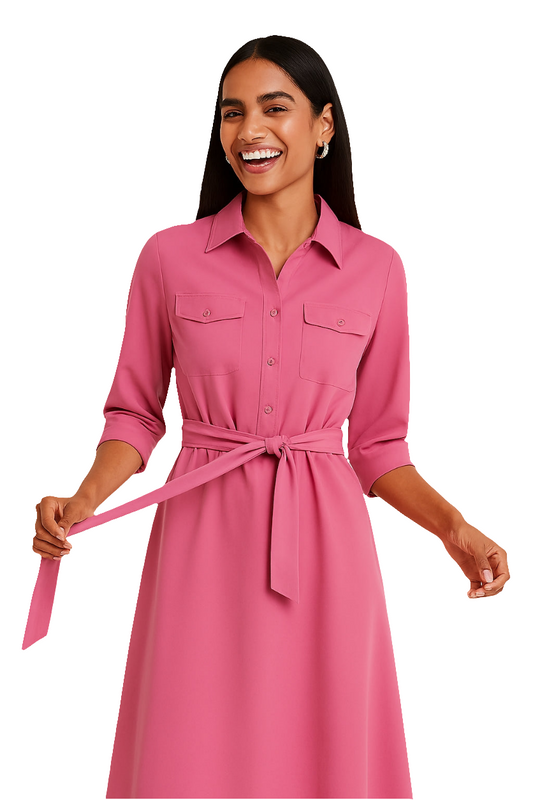 Belted Whisper in Pink
