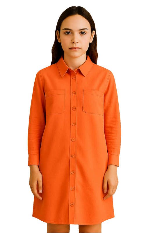 Shirt Dress with Front Buttons