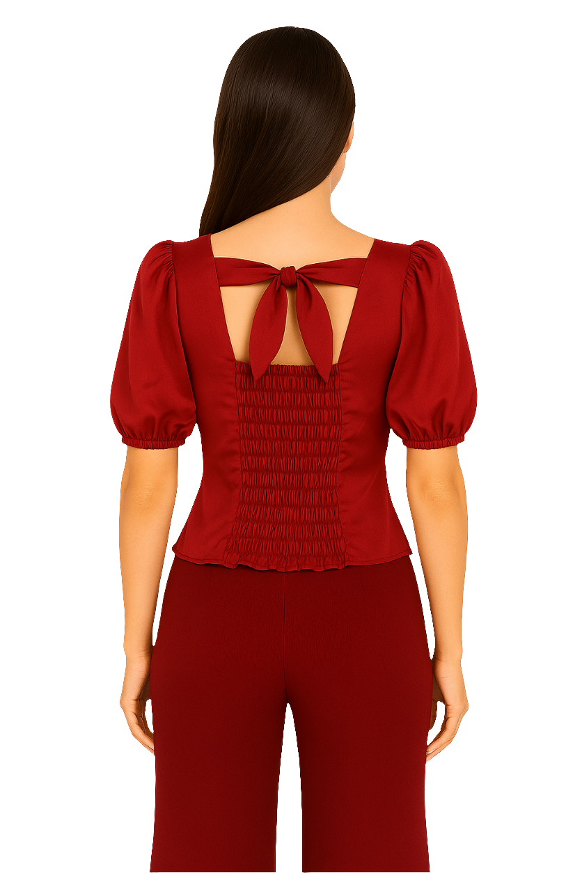 Silky Top with Potli Buttons
