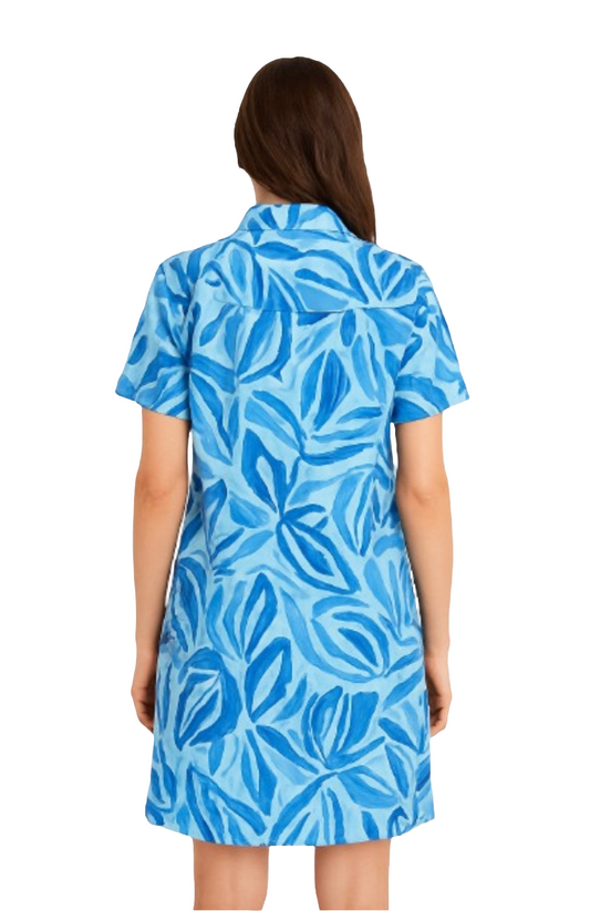 Collared A-Line Shirt Dress