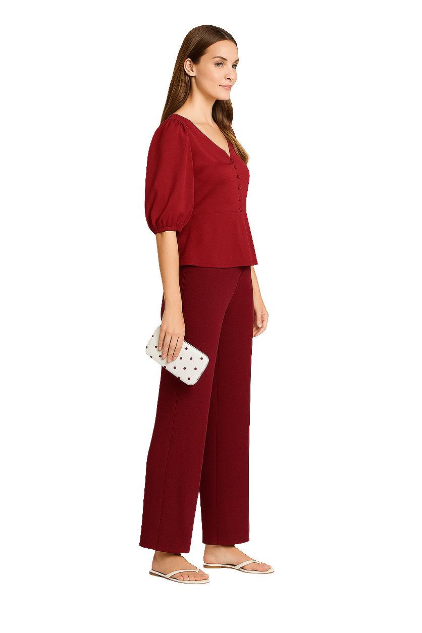 Silky Top with Potli Buttons