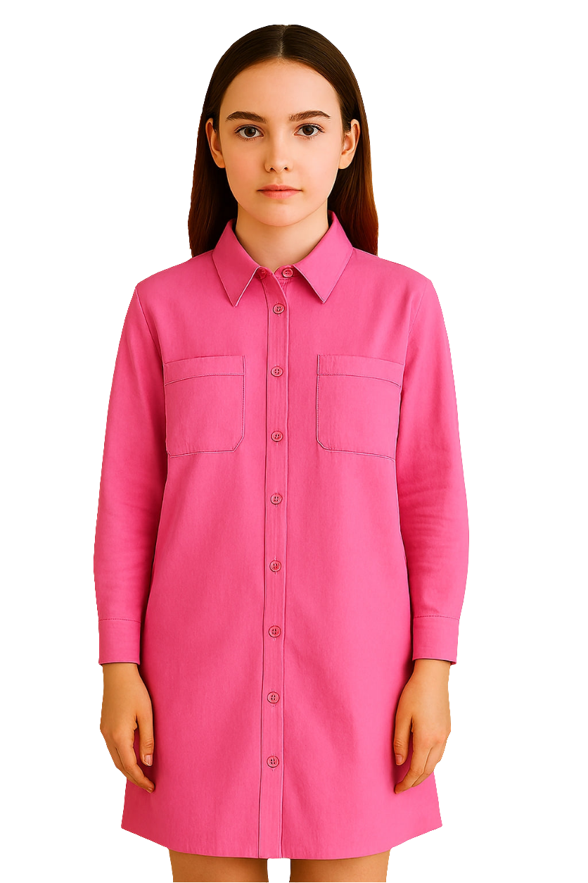 Shirt Dress with Front Buttons