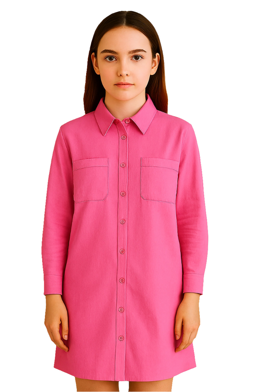 Shirt Dress with Front Buttons