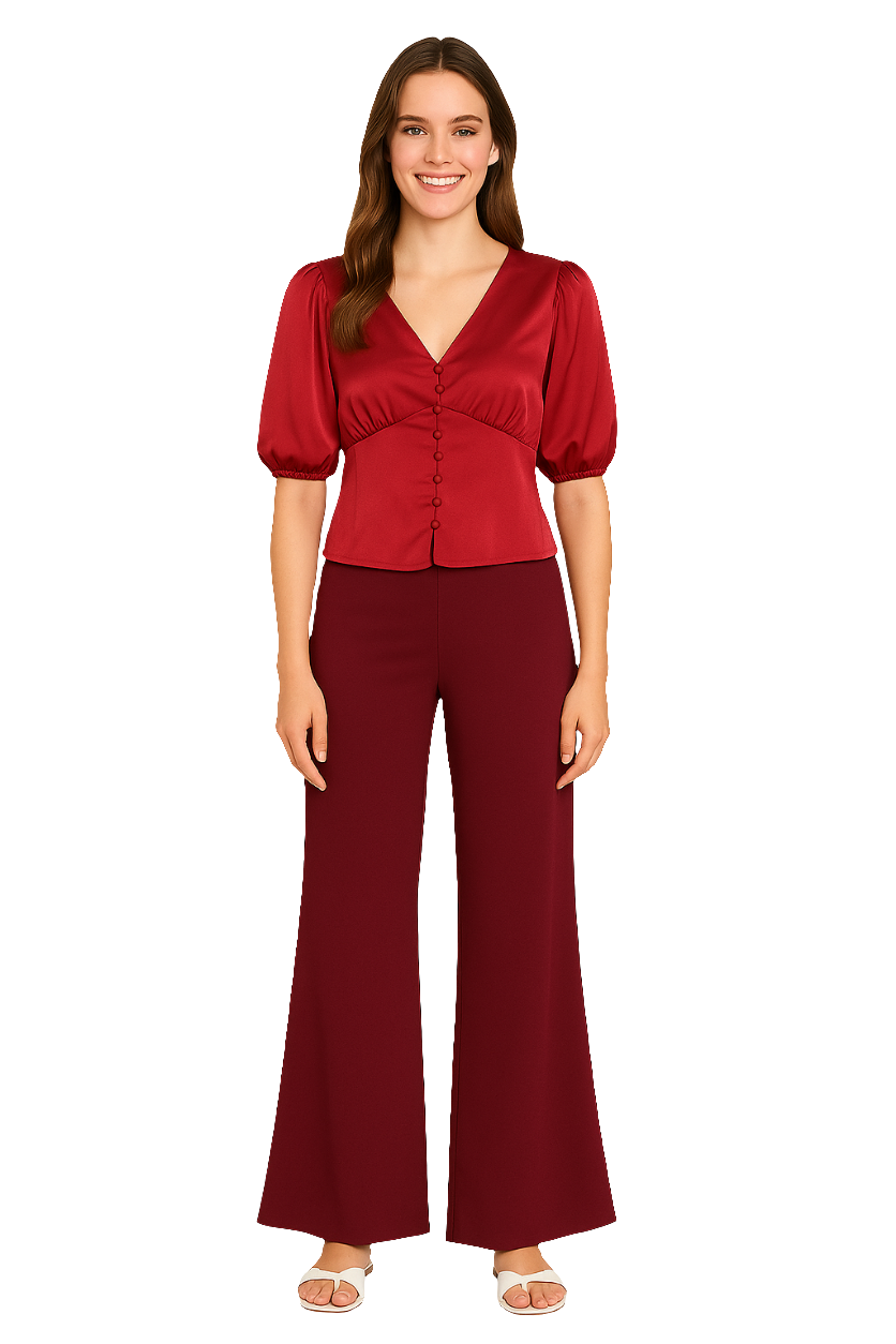 Silky Top with Potli Buttons