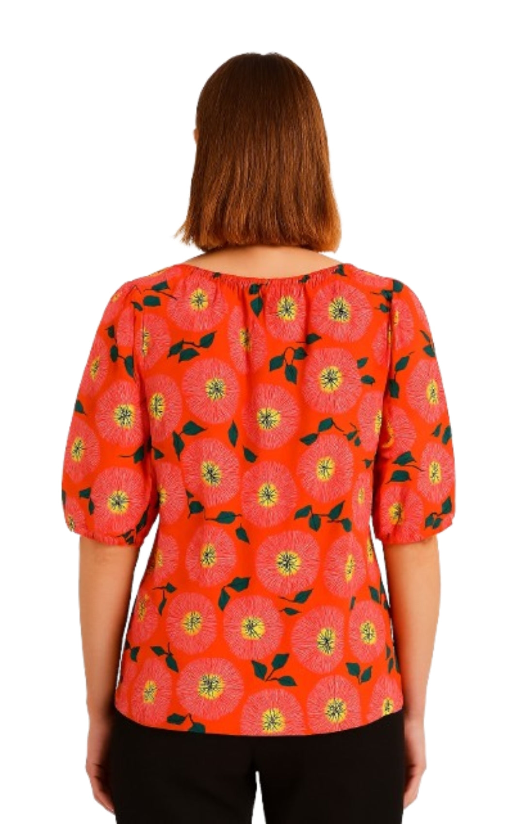 Blouse with Puff Sleeves
