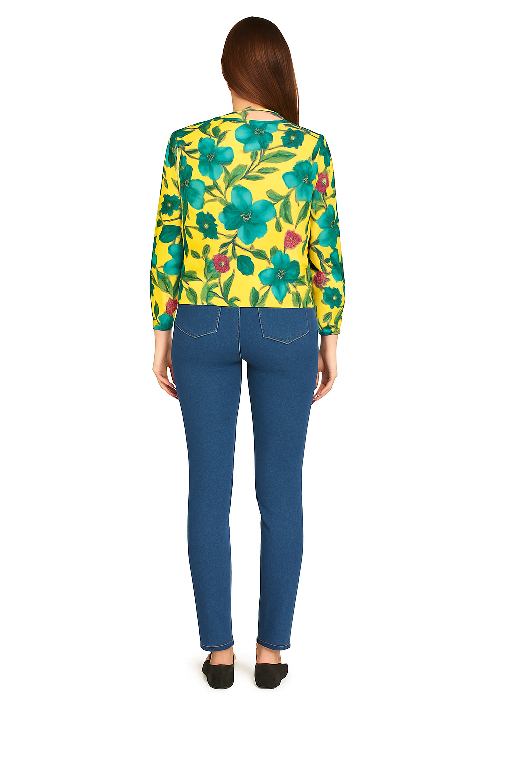 Polyester Shrug Top Yellow