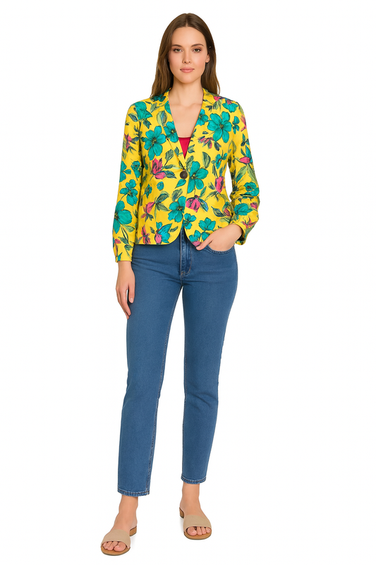 Polyester Shrug Top Yellow