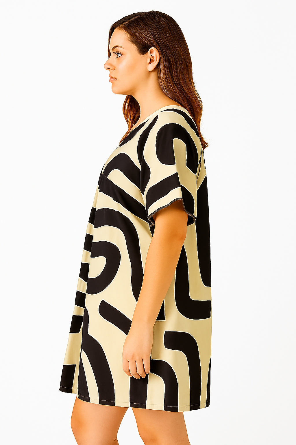 Abstract Mini Dress.